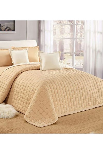 Generic Compressed two-sided Comforter Set Twin Size Tow color, 4 Pieces, Single Size