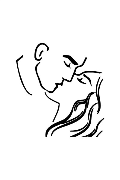 Kumraldede زوج خطي - ملصق متوافق مع السيارة والكمبيوتر المحمول والجدار مقاس 1...