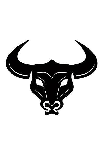 BİLGİMOLA ملصق نافذة السيارة الخلفية برأس الجاموس 15 × 12 سم