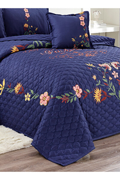 Generic Floral Compressed Comforter Set, 160 x 210 cm Twin Size Reversible 4 pcs Bedding Set, Multicolor