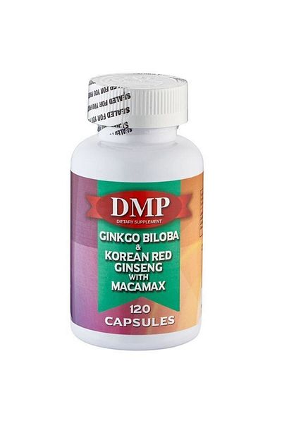 DMP Ginkgo Biloba Korean Red Ginseng Macamax 120 Capsules