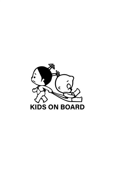 pınaxar Kids on Board Sticker A+ Quality 10 X 9 cm Durable