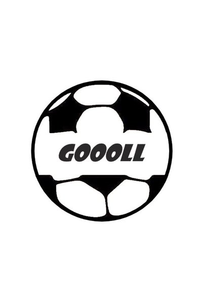 pınaxar ملصق كرة القدم Goooll بجودة A+ مقاس 20 × 20 سم متين