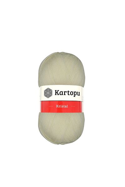 Kartopu Crystal k012 Dark Cream Πλεκτό Χειροποίητο Σχοινί Φυτικής Πλεξούδας 100γρ