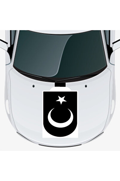Generic Brand Turkish Flag 1 Auto Hood Sticker 20 X 40 cm