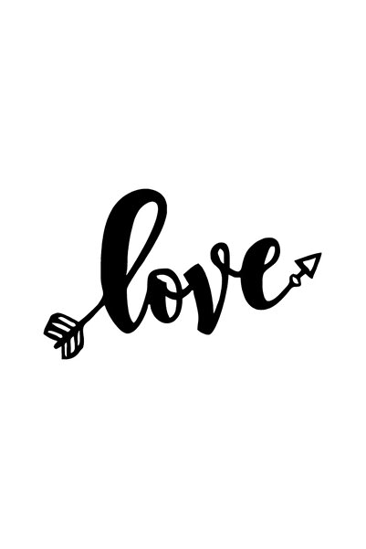 Generic Brand Thick Love Ok Wall Decor Sticker 40 X 24 cm