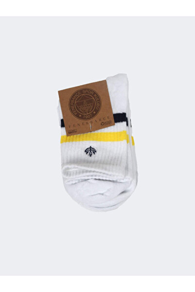 Fenerbahçe UNISEX 3 LÜ BEYAZ UZUN ÇORAP