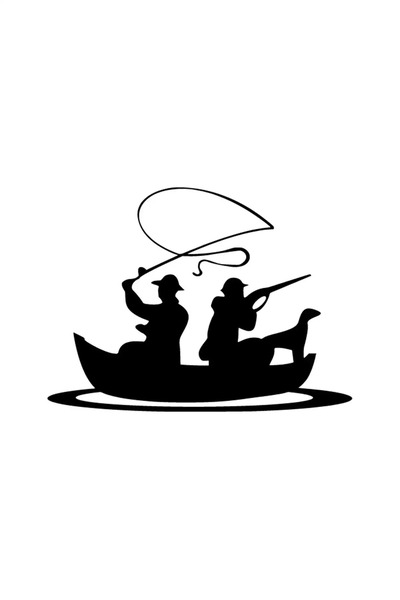 Generic Brand ملصق لصيد الأسماك مقاس 20 × 14 سم