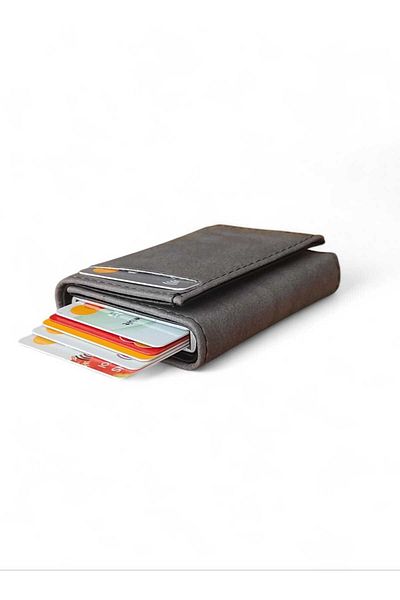 LEXA Πορτοφόλι Nubuck με Μηχανισμό RFID Protected Card Holder