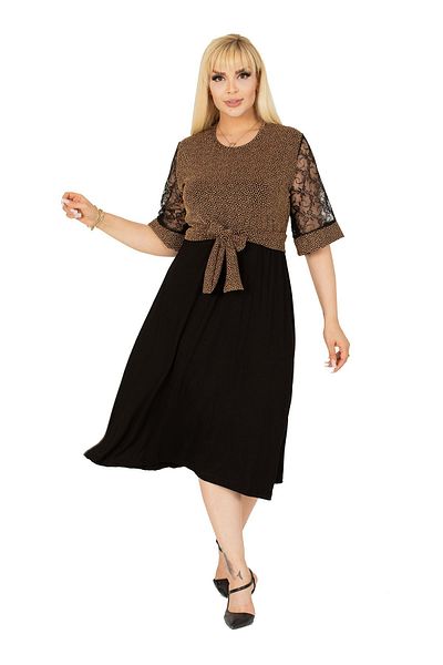 modayız Βραδινό φόρεμα με λάμψη Plus Size 15e-2392