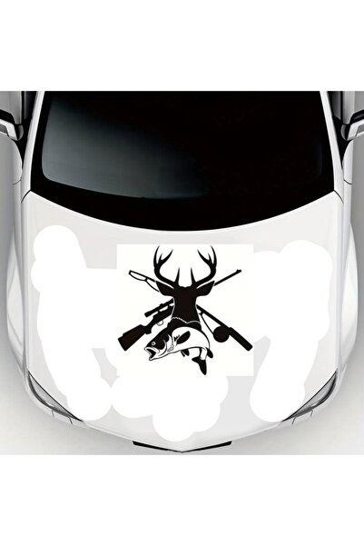 Generic Brand Hunting Trend Auto Hood Sticker 63 X 66 cm