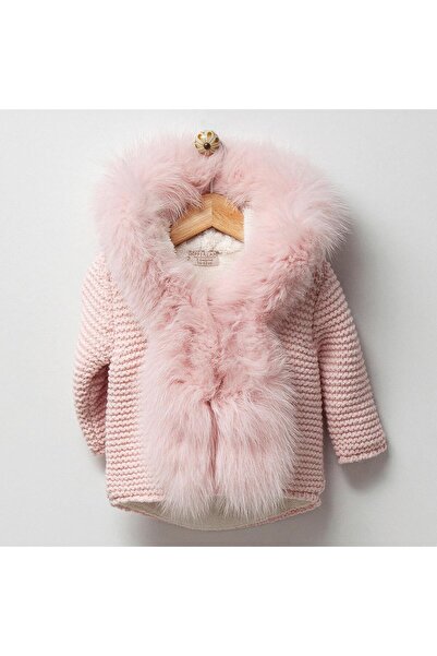 Nipperland Natural Way Furry 100% Organic Cotton Lined Strick Very Elegant Baby Cardigan