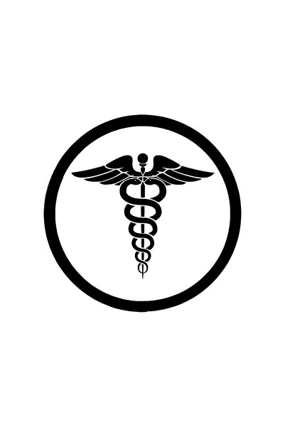 BİLGİMOLA ملصق شعار الطب 10 × 10 سم