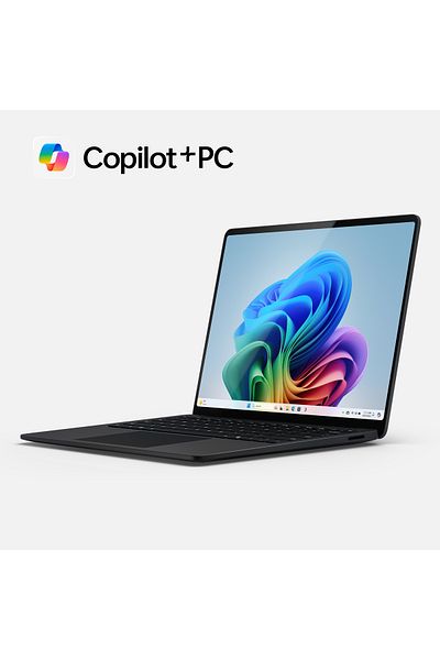 MICROSOFT كمبيوتر Surface Laptop Copilot+ PC | Snapdragon X Plus | ذاكرة وصول عشوائي سعتها 16 جيجابايت | قرص SSD سعة 512 جيجابايت | جرافيت
