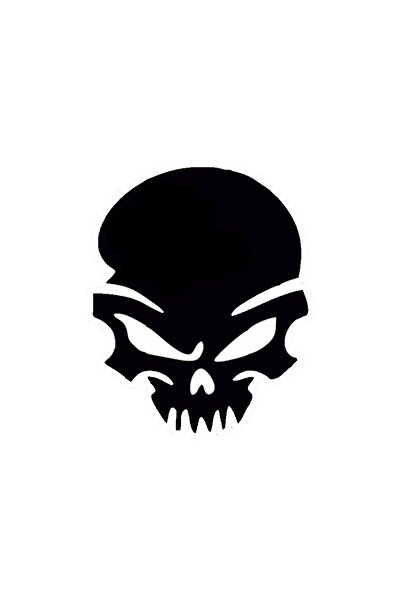 Averyn ملصق النافذة الخلفية للسيارة جمجمة 9 مقاس 20 × 20 سم