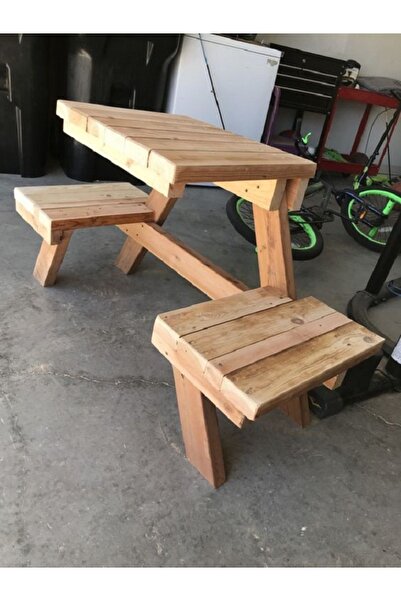 ömür konsept ahşap KARŞILIKLI 2 KİŞİLİK BANK BENCH TAMAMI AHŞAP