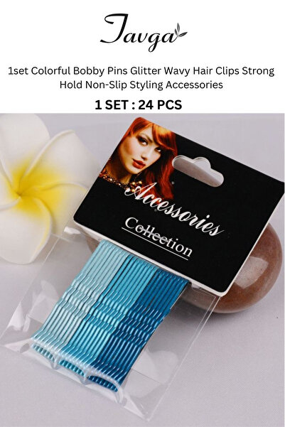 TAVGA 20 Adet Blue New Hot Hair Pins Tel Toka Saç Tokası (ÖZEL RENK GEÇİŞLİ S...