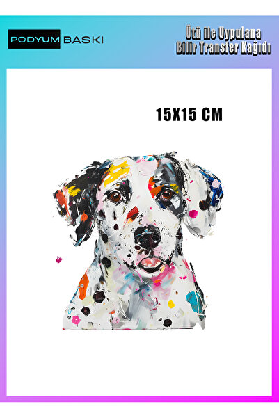 podyum baskı Ütü Ile Yapışan Tekstil Dtf Baskı Tişört Baskısı Sevimli Köpek B...