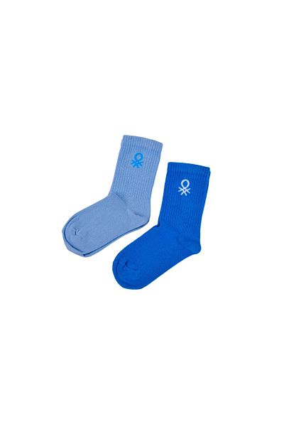 Benetton Момчешки чорапи с 2 палеца BNT-B24092 - Сини