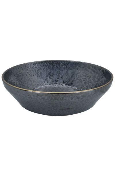 Alsaif Gallery Al Saif Gallery porcelain serving plate, 24 cm, deep round - b...