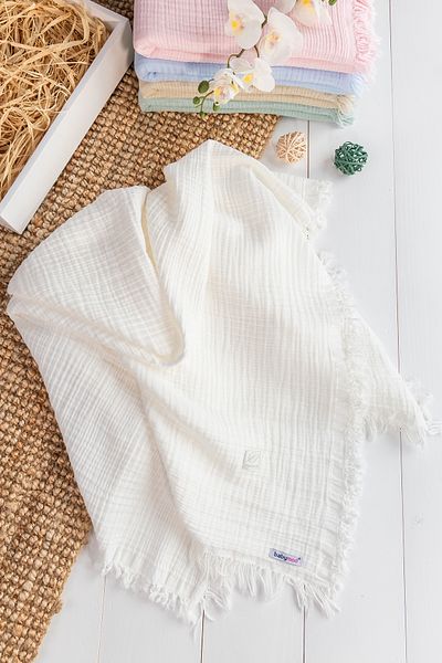 Babymod 100% Cotton Natural Four Layer Muslin Baby Blanket
