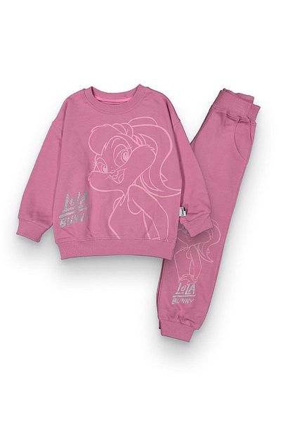 Lmn Lola Rabbit Printed Girl's Suit