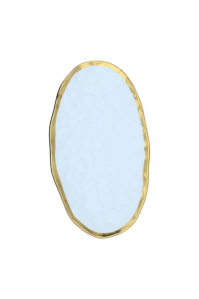 Alsaif Gallery Al Saif Gallery Porcelain Serving Plate, 14 inches, oval - white
