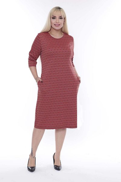 modayız Jacquard Pocketed Winter Plus Size Dress 30a-2269