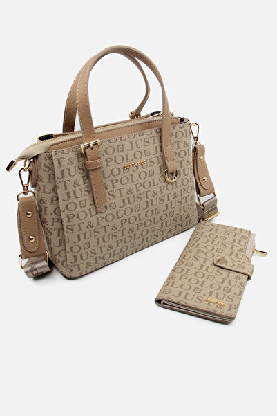 Just Polo Kadın Çapraz Askılı Su Geçirmez 4 Gözlü El ve Omuz Çantası ve Cüzda...