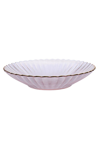 Alsaif Gallery Al Saif Gallery glass plate, 4x19 cm, round - light pink