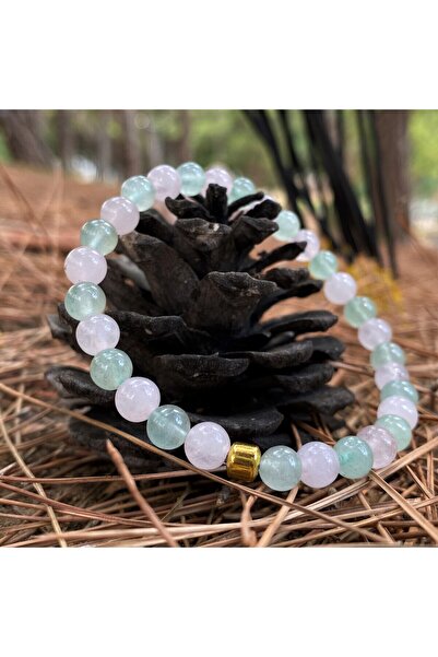 Zodyak Doğal Taş Love Bracelet Natural Stone Design Sealed 6mm