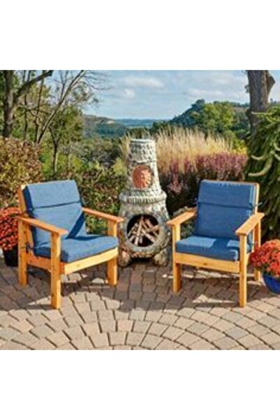 ömür konsept ahşap Bahce Balkon Teras Dinlenme Koltuğu 2 Adet Tekli