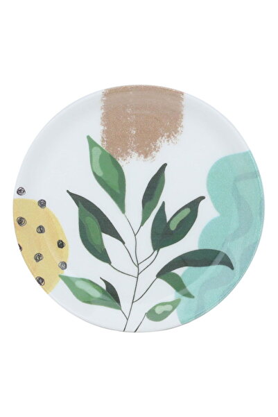 Alsaif Gallery Saif Gallery Porcelain Serving Platter, 10 cm, Olive Branch Pa...