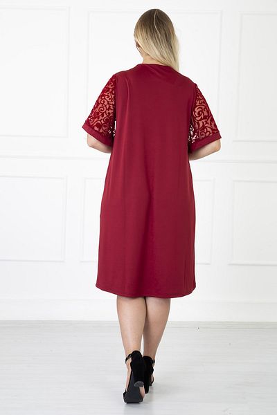 modayız Rochie mărime Plus - Vișiniu - Esențiale