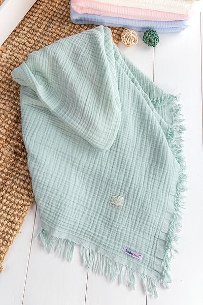Babymod 100% Cotton Natural Four Layer Muslin Baby Blanket