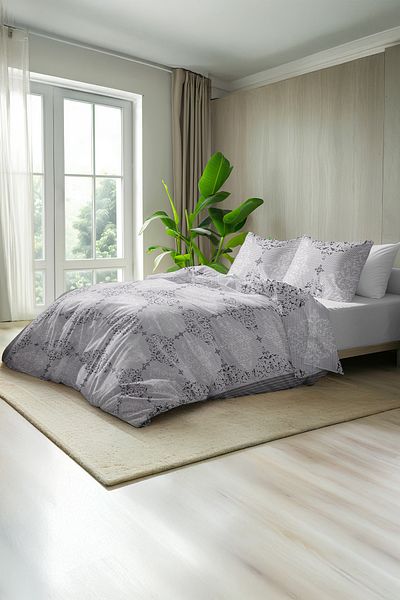FAVORA Royal 63 Wire 100% Cotton Akfil Μετρικό Ύφασμα Παπλωματοθήκης 10 μέτρων - Γκρι