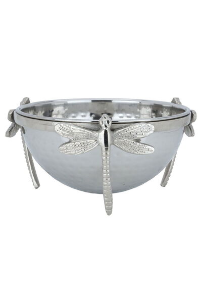 Alsaif Gallery Al Saif Gallery Steel Bowl, 21 x 21 x 11 cm, butterfly legs - ...
