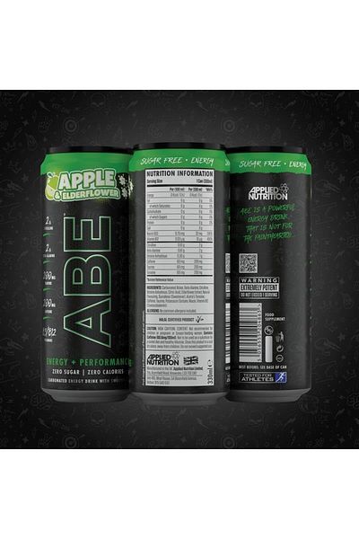 applied nutrition ABE Ultimate Pre Workout Drink, Apple & Elderflower, Box of 12 Pieces