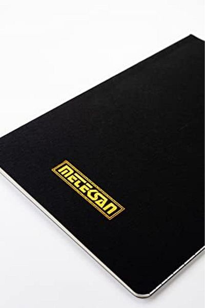 STOREMAX دفتر ملاحظات mhmtshp مقاس 17 × 24 سم بغلاف ورقي وخياطة خيط، 32 ورقة، سادة، أسود trndybuy 10535