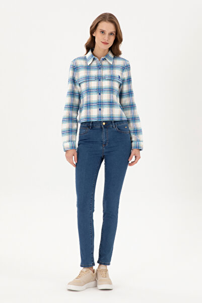 U.S. Polo Assn. Kadın Mavi Jean Pantolon 50297503-DN0022