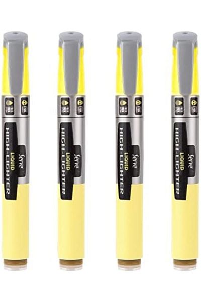 STOREMAX Bystoreby Likit Highlighter Pastel Yellow Set of 4 Newdesing 646268
