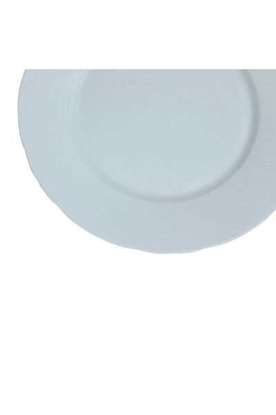 Alsaif Gallery Al Saif Gallery porcelain plate, 8 inches, flat round - white