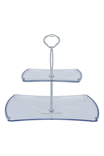 Alsaif Gallery Al Saif Gallery Acrylic Serving Stand, 29X22X2 / 19X15X2 Cm - ...