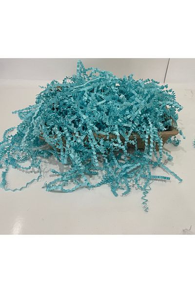 HUR-AY PACK Baby Blue Cropped Zigzag Pelur - 100 g Paper, Ornamental Filling Material