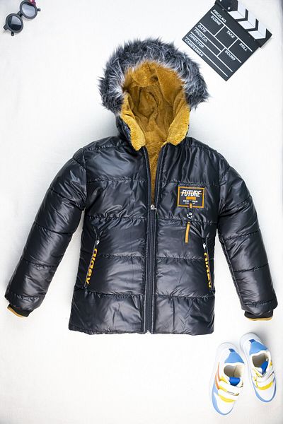 Yalçınoğlu Kids Children's Winter Coat Warm through Plush Structure I Inflatable Boys' Coat