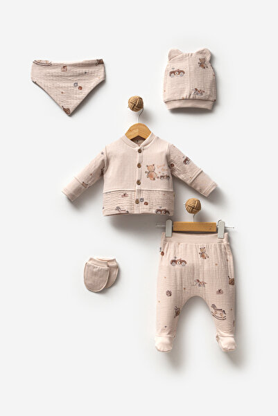 Bubbles 100% Organic Cotton Driver Bear 5 Pieces Hospital Exit Set