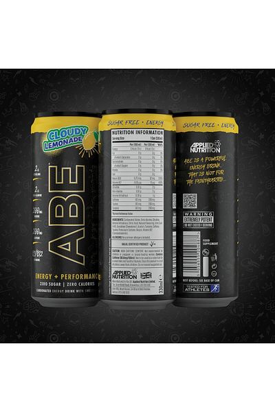 applied nutrition ABE Ultimate Pre Workout Drink, Cloudy Lemonade, Box of 12 Pieces