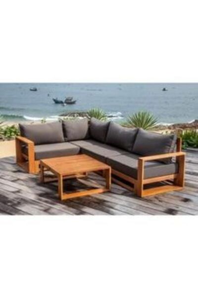 ömür konsept ahşap Bahçe Balkon Teras Dinlenme Köşe Takımı