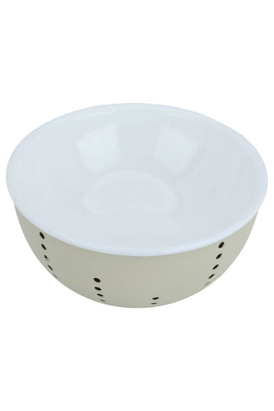 Alsaif Gallery Al Saif Gallery Porcelain Bowl, 9 x 17 x 17, Round - White