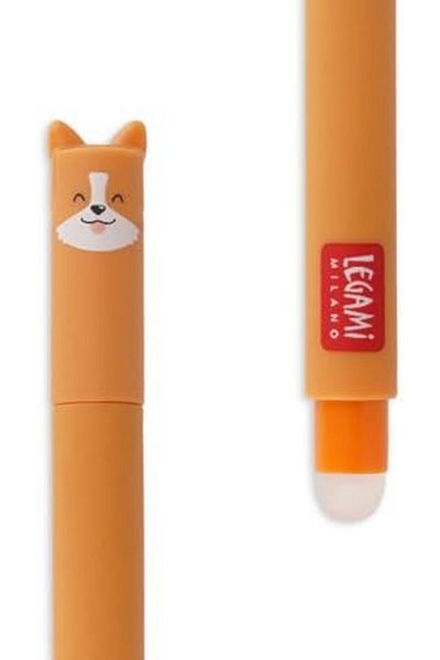 STOREMAX Shopmrt Erasable Gel Pen, Black Ink, with Corgi Motif 542093